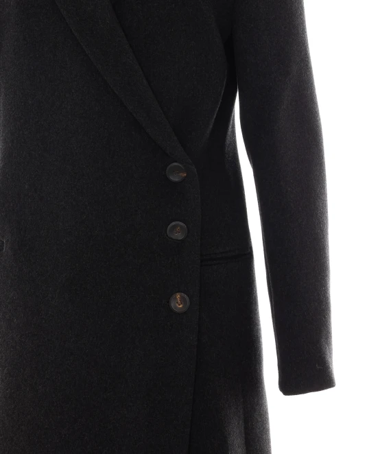 Clio black long coat IVY&OAK