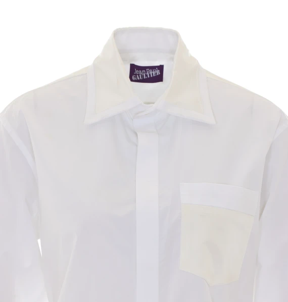 Camicia bianca con dettaglio a vista JEAN PAUL GAULTIER