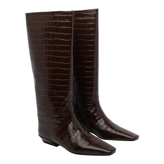 Croco Print Boots Jeffrey Campbell