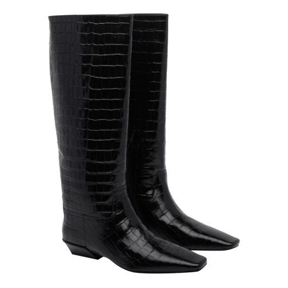 Croco Print Boots Jeffrey Campbell