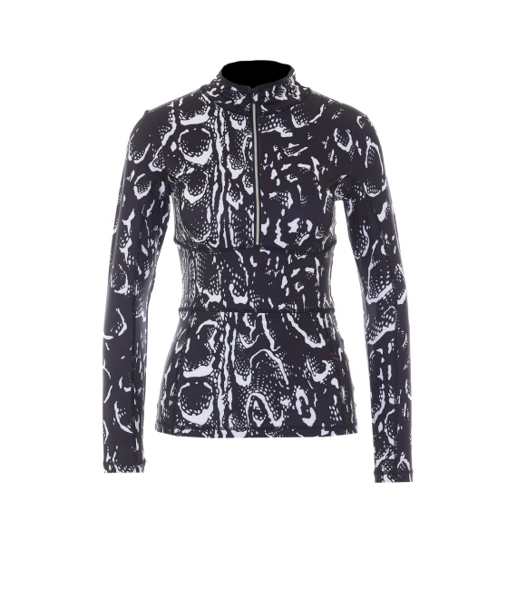 Black long-sleeve half-zip top Jet Set
