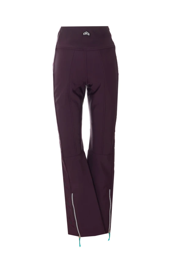 Tiby Star ski pants in dark bordeaux Jet Set