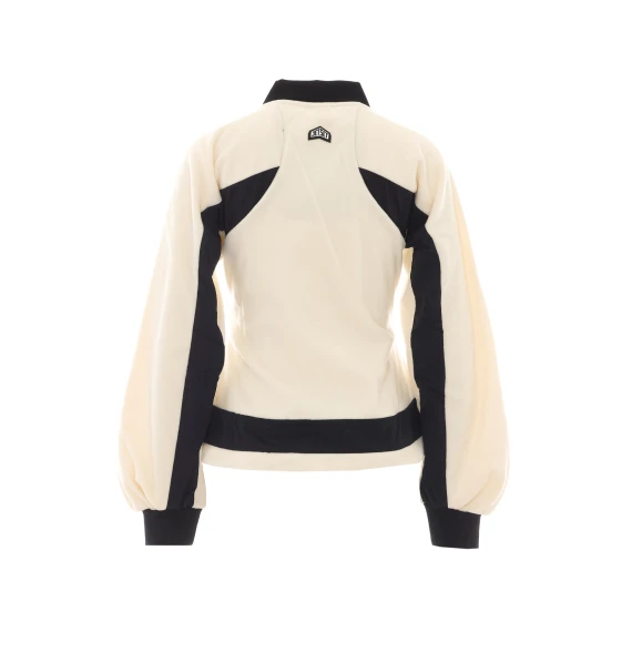 White and black Storm Midlayer jacket Jet Set