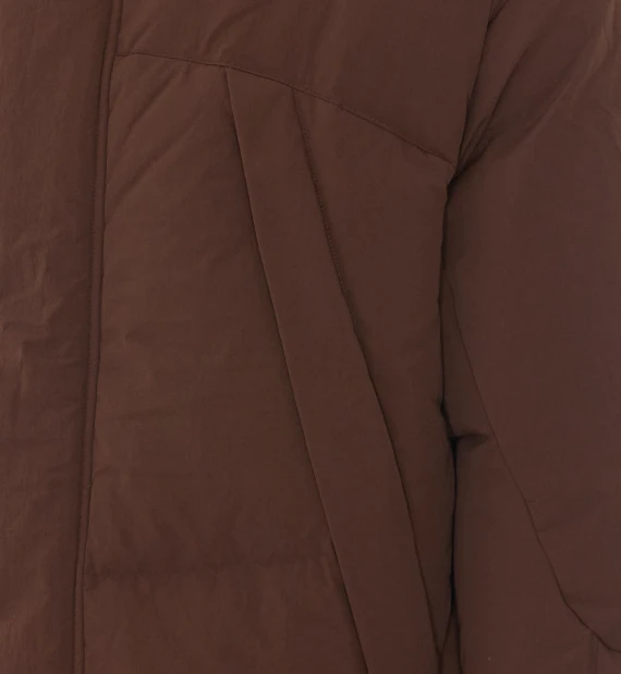 Piumino marrone Mag-1 con cappuccio jg1