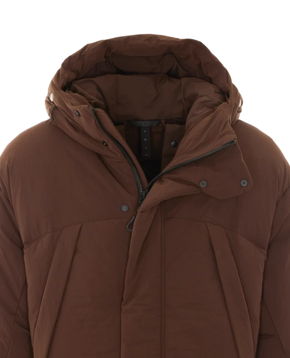 Piumino marrone Mag-1 con cappuccio jg1