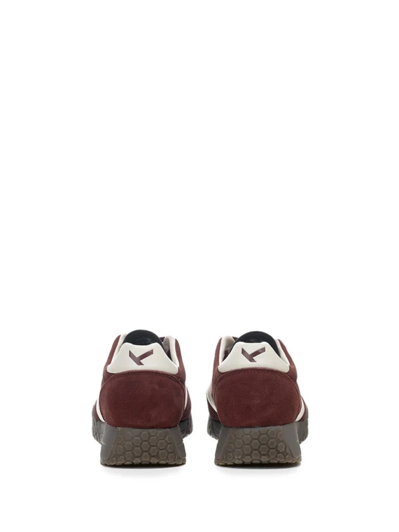 Sneakers uomo bordeaux in suede