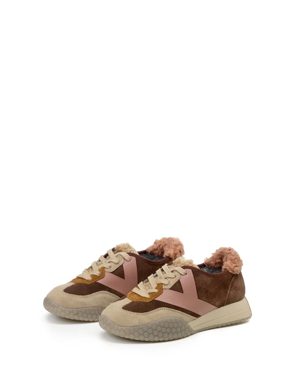 Sneakers donna marrone noce