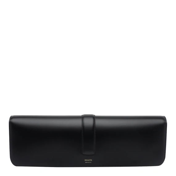 Pochette clutch nera Blake Long KHAITE