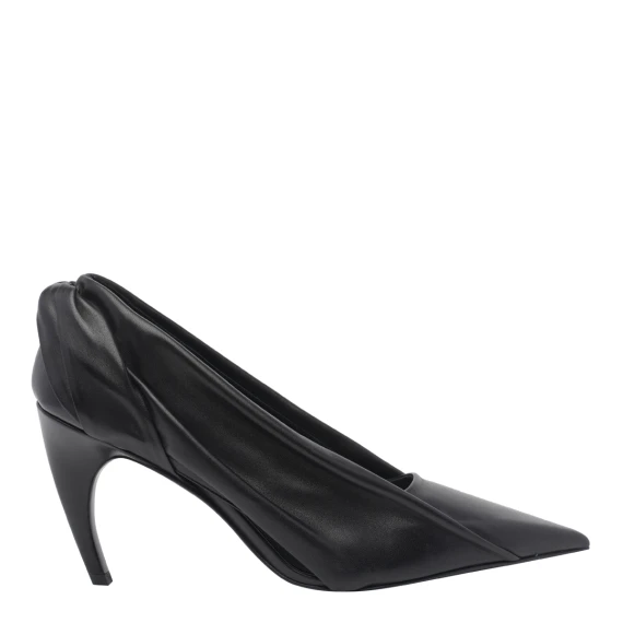 Décolleté Eve in pelle nera KHAITE