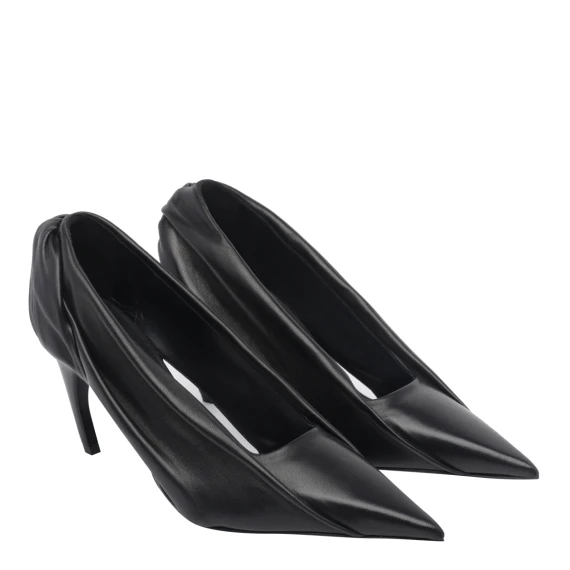 Décolleté Eve in pelle nera KHAITE
