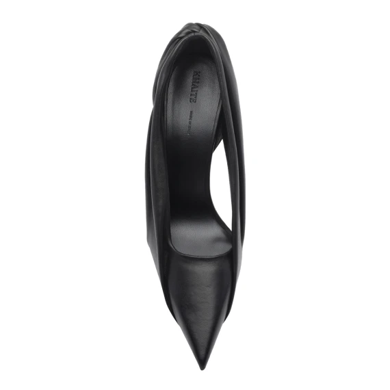 Décolleté Eve in pelle nera KHAITE