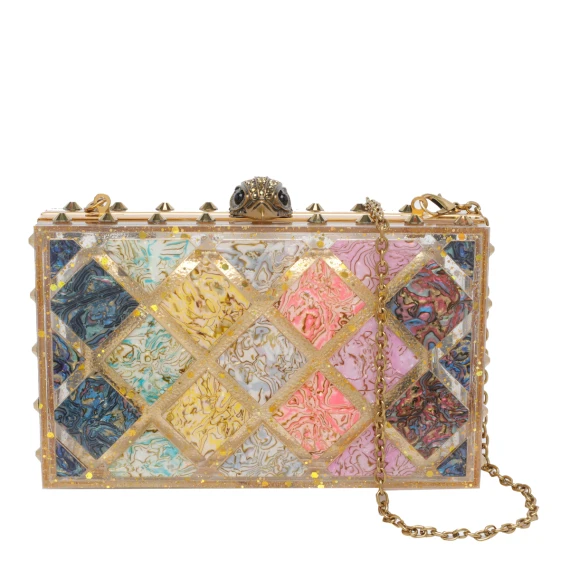 CRYSTAL QUILT BOX CLUTCH-OTHER-SYNTHETIC-306