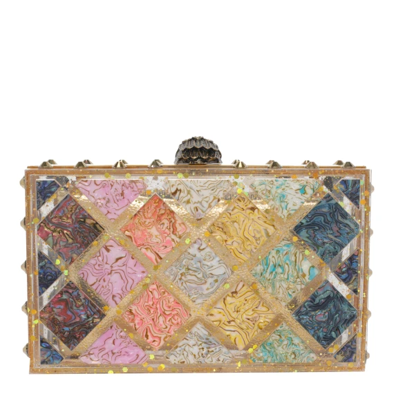 CRYSTAL QUILT BOX CLUTCH-OTHER-SYNTHETIC-306
