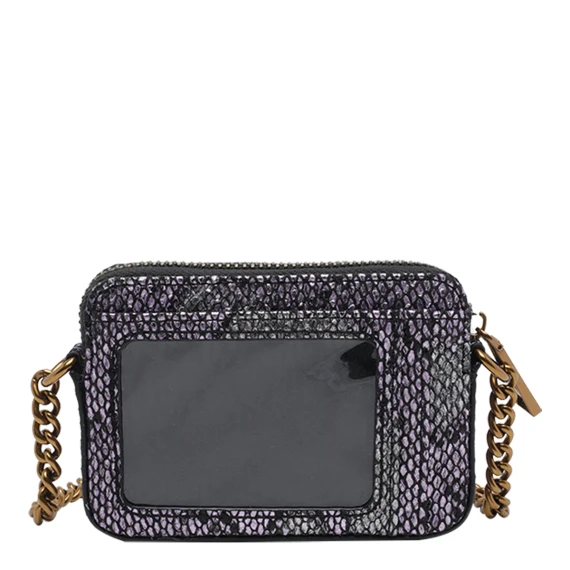 240 - Samples Micro Kensington Camera-Purple-Snake Print KURT GEIGER