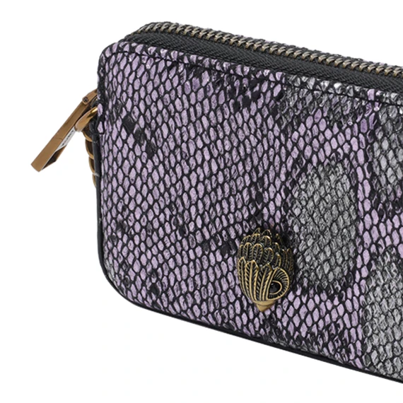 240 - Samples Micro Kensington Camera-Purple-Snake Print KURT GEIGER