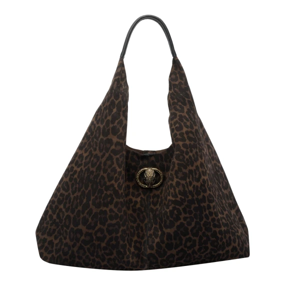 Borsa hobo leopardata marrone KURT GEIGER