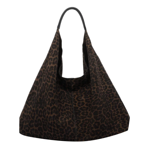 Borsa hobo leopardata marrone KURT GEIGER