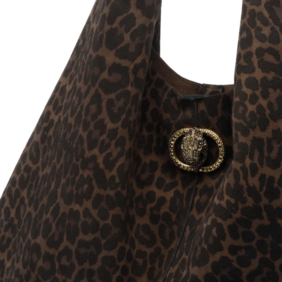 Borsa hobo leopardata marrone KURT GEIGER
