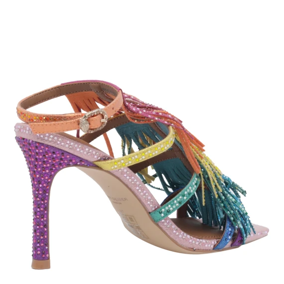Scarpe con tacco multicolor
