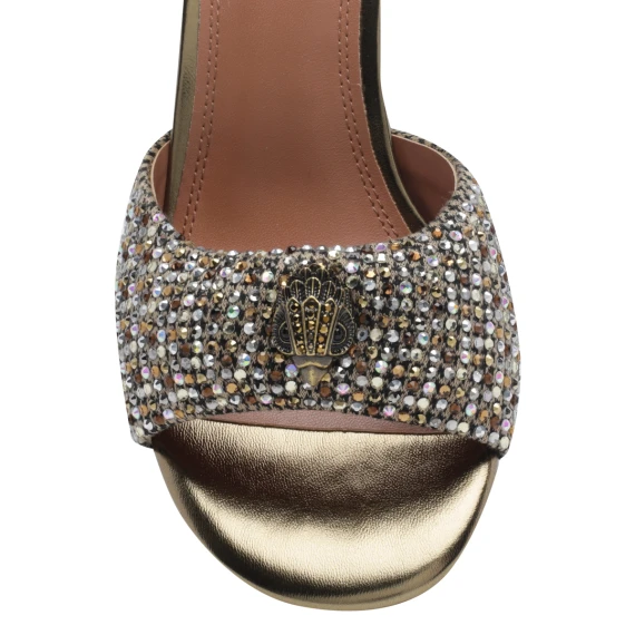 846 - Oxford Heel Mule 75-Beige Comb Fabric-Occasion