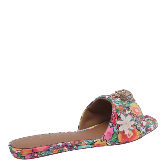 744 - Kensington Flat Sandal-White/Oth Fabric/Other Print-Summer