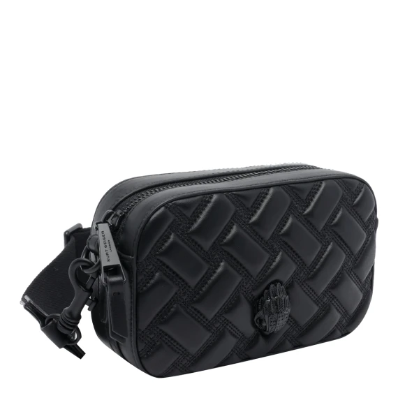 117 - Kensington Sm Camera Drch-Black Leather