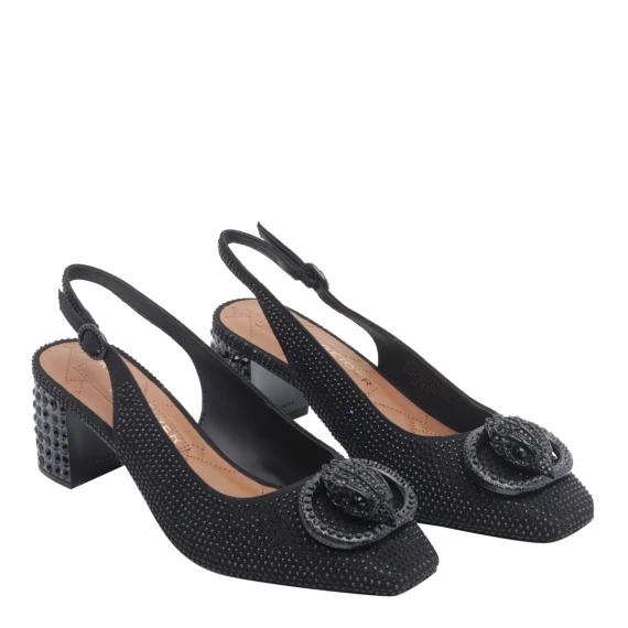 Black block heel slingbacks KURT GEIGER