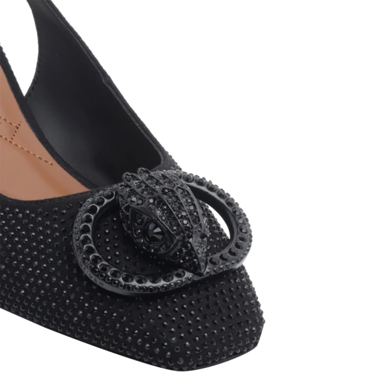 Black block heel slingbacks KURT GEIGER
