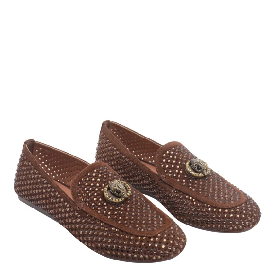 Mocassini Mayfair in pelle scamosciata marrone KURT GEIGER