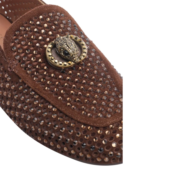 Mocassini Mayfair in pelle scamosciata marrone KURT GEIGER
