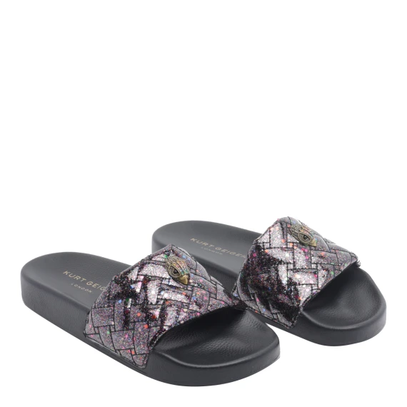 Meena Eagle black slides KURT GEIGER