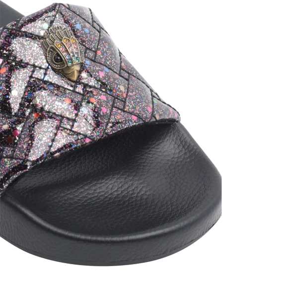 Meena Eagle black slides KURT GEIGER