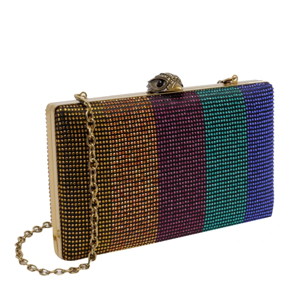 Crystal Kensington multicolour clutch KURT GEIGER