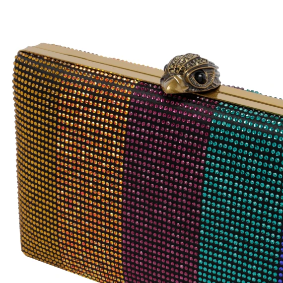 Crystal Kensington multicolour clutch KURT GEIGER