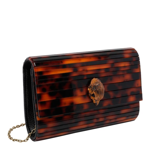 Party Eagle brown clutch KURT GEIGER