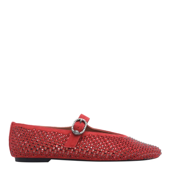 Mayfair red ballet flats KURT GEIGER