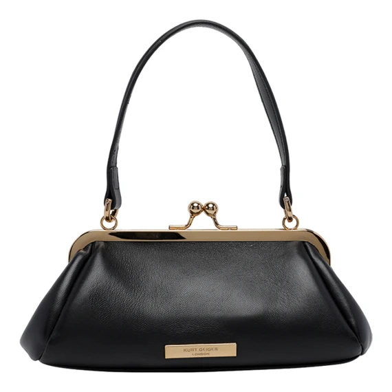 Borsa Kensington nera con chiusura a scatto KURT GEIGER
