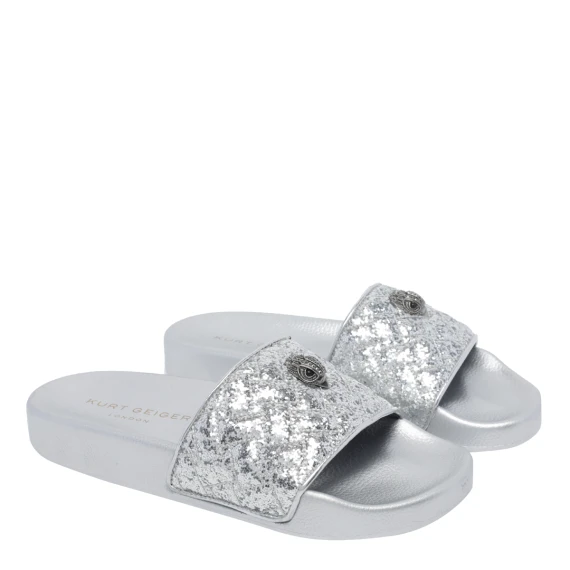 Silver Meena Eagle slides KURT GEIGER