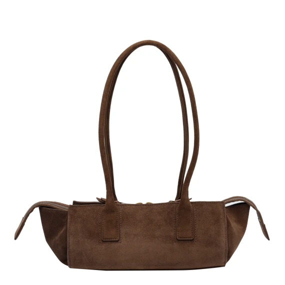 Borsa a tracolla in pelle di vitello marrone KURT GEIGER