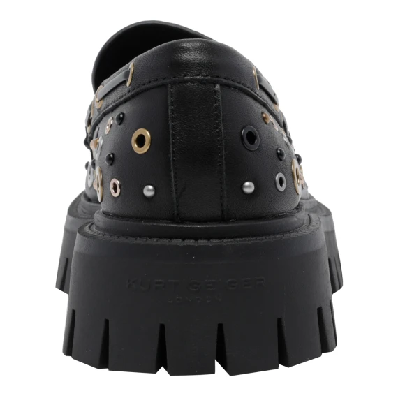 Black studded chunky loafers KURT GEIGER