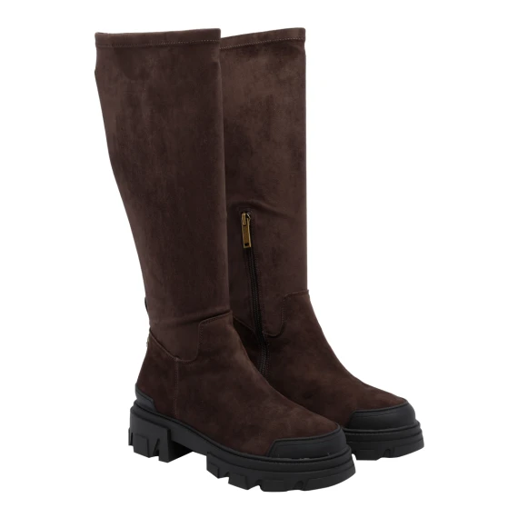 Dark brown suede knee boots KURT GEIGER