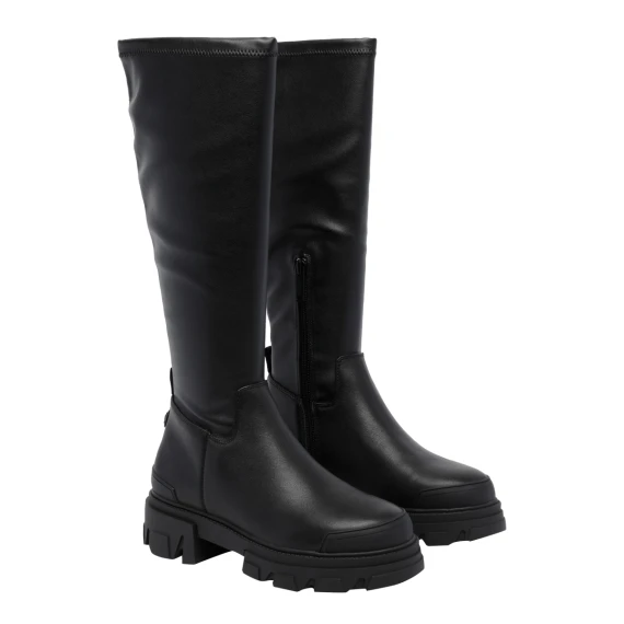 Stomp black knee-high boots in calf leather KURT GEIGER