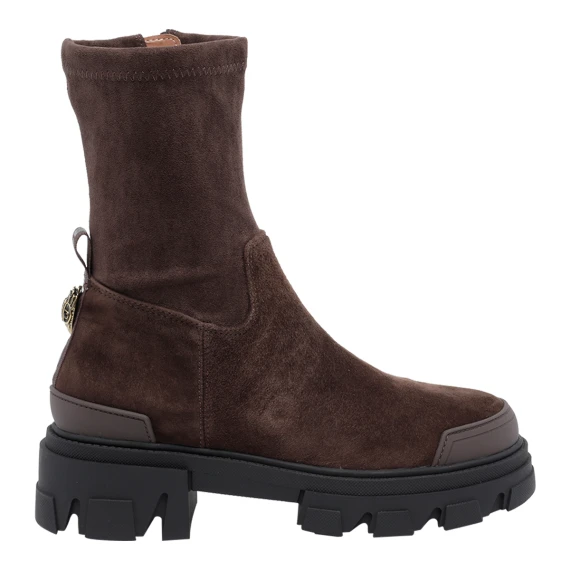 Stivaletti Stomp in camoscio marrone scuro KURT GEIGER