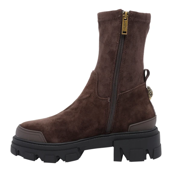 Stivaletti Stomp in camoscio marrone scuro KURT GEIGER