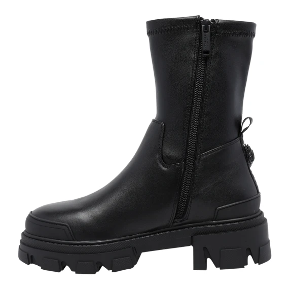 Stivaletti Stomp neri in pelle di vitello KURT GEIGER