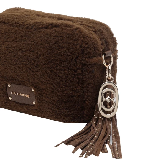 Brown Teddy Crossbody Bag