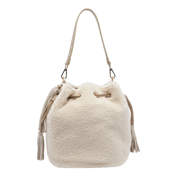 Ivory Teddy Bucket Bag