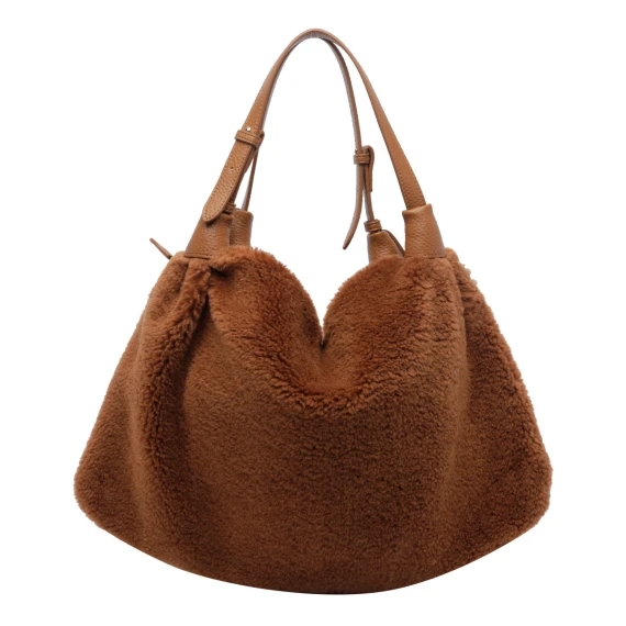 Brown Teddy Shoulder Bag