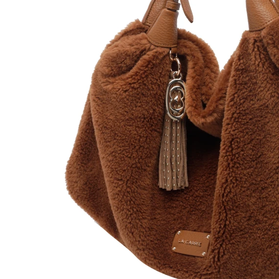 Brown Teddy Shoulder Bag