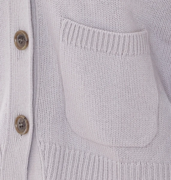 Cardigan Danni in cashmere grigio chiaro LISA YANG